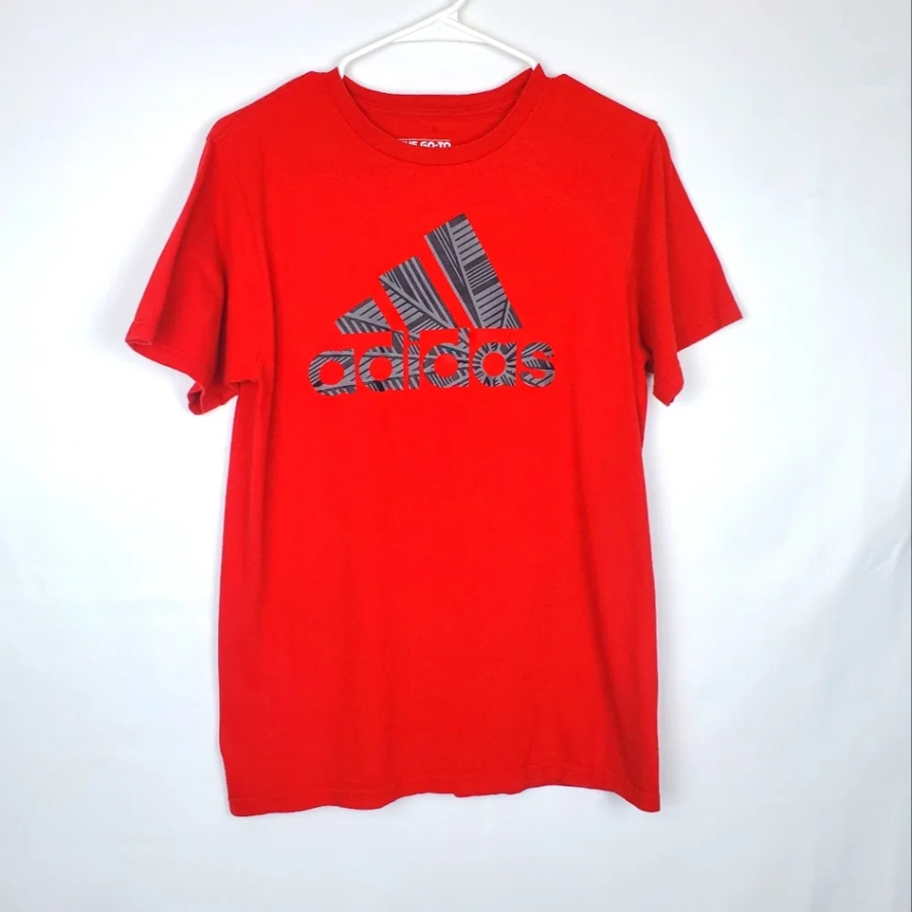 Adidas Red Logo T-Shirt Men M